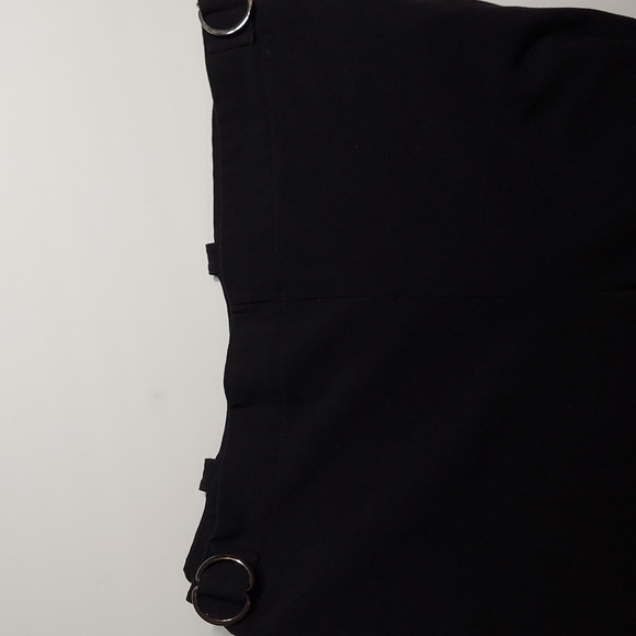 Double Side Zippers and Adjustable self tie belt Wide Leg Pants Size M - Picture 7 of 11